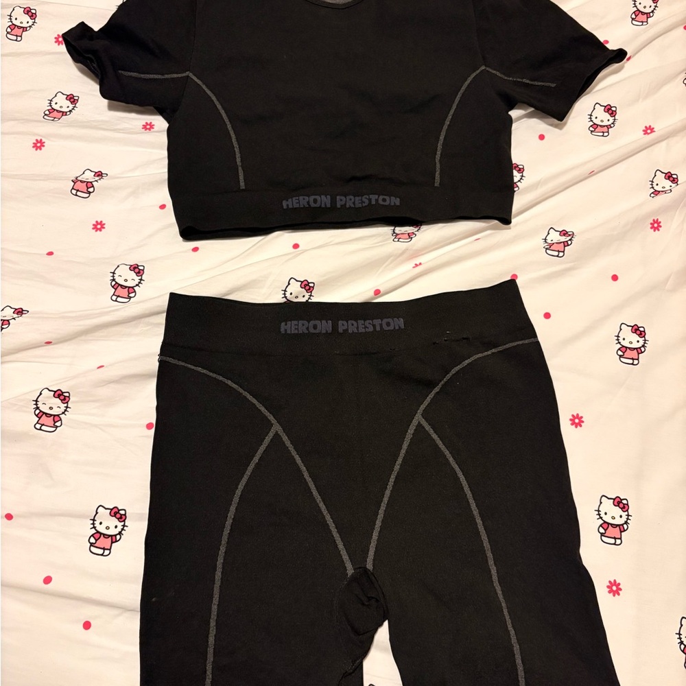 Heron Preston Black and Orange Apparel